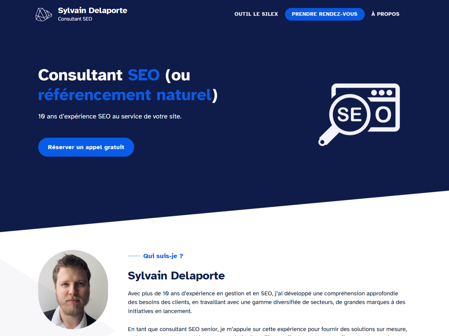 capture d'écran cas client sylvain delaporte
